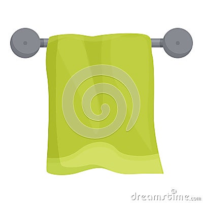 Towel metal hanger icon cartoon vector. Coil heater Vector Illustration