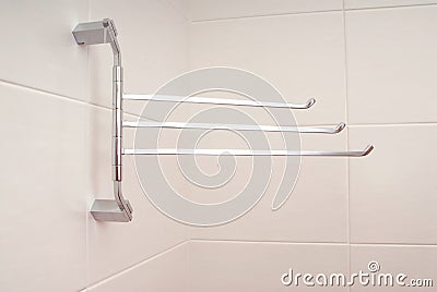 Towel rail Stock Photo