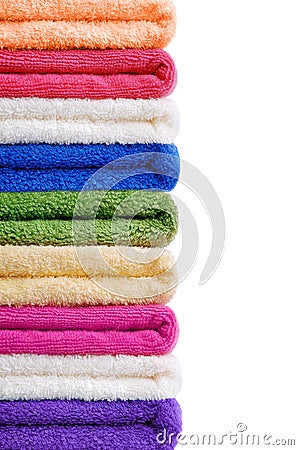 Towels background Stock Photo