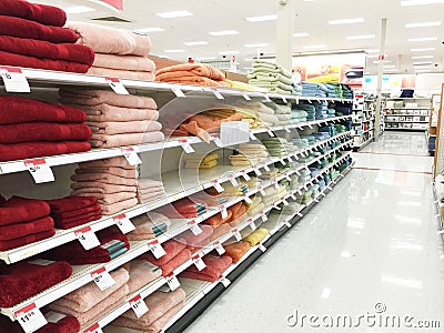Towels for sale Editorial Stock Photo