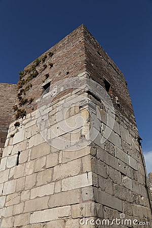 Tower of Ankara Castle, Turkey Stock Photo