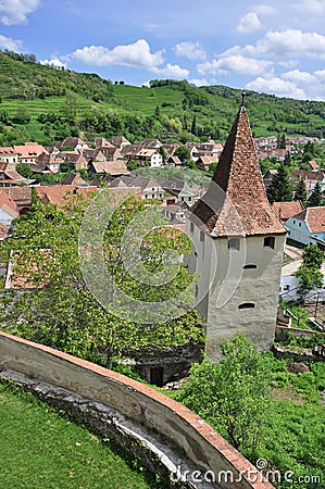 Biertan village, Romania Stock Photo