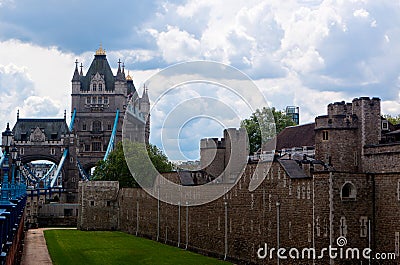 Tower Bridge Castle, London, England Stock Photo