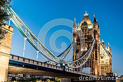 Tower Bridge in London, England Stock Photo