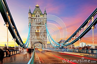 Tower bridge - London Stock Photo