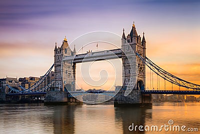 Tower bridge in London, UK Stock Photo