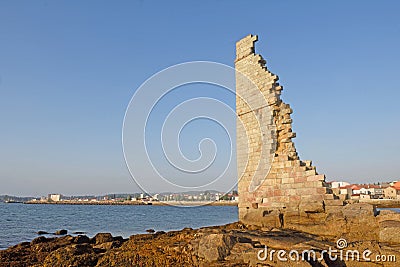 tower in Cambados, Pontevedra province, Galicia, Spain Stock Photo