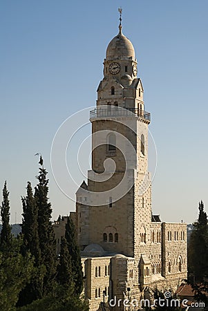 Tower of the Church of Dormition Stock Photo