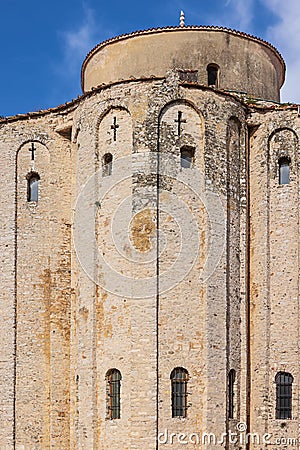 The tower of the Church of St. Donatus Stock Photo