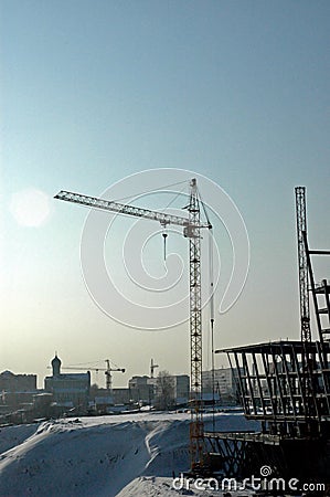 Tower crane Stock Photo