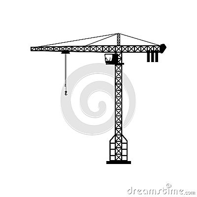 Tower crane Vector Illustration