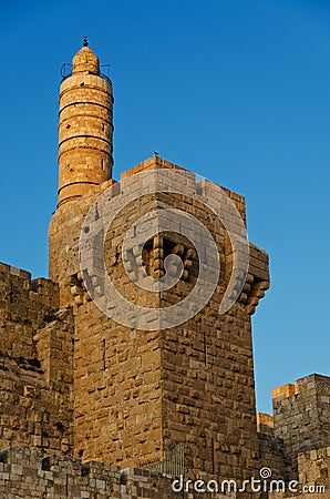 The tower of david Stock Photo