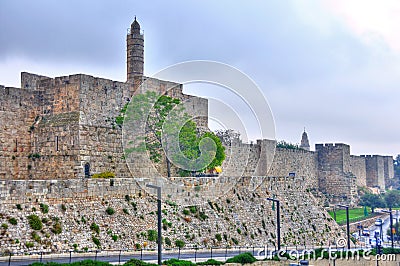 Tower of David, Jerusalem Israel Stock Photo