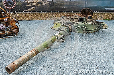 Tower destroyed tank Editorial Stock Photo