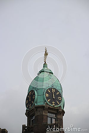 Tower of former ship terminal of the Holland-Amerika lijn, where lot of people left the Netherlands Stock Photo