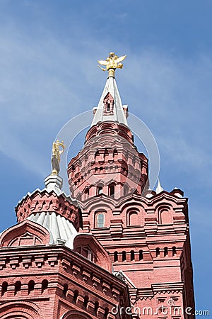 MOSCOW, RUSSIA The Tower of the Historical Muse Stock Photo