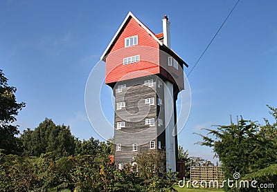 A Tower House in Rural England Stock Photo