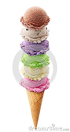 Tower ice cream Stock Photo