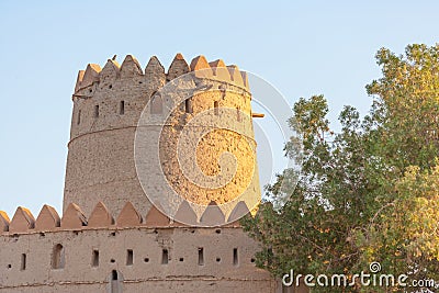 A Tower in Al Jahli Fort, UAE Stock Photo