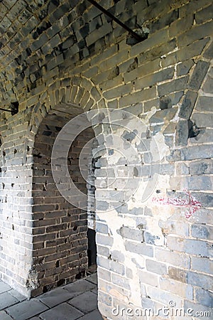 tower internals in eastern Jinshanling Great Wall Stock Photo