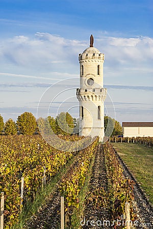 Tower of La Tour Lâ€™Aspic in Pauillac Stock Photo