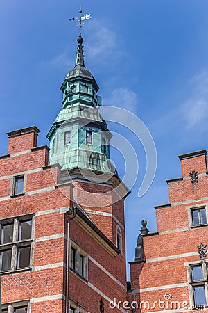 Tower of the Landschaftshaus building in Aurich Stock Photo