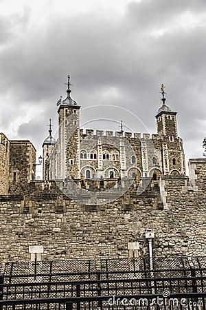 Tower of London Castle in London England Stock Photo