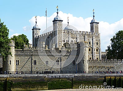 The Tower of London. Entry to the traitors gate. London, England, UK Stock Photo