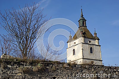 Tower of medieval city Stock Photo