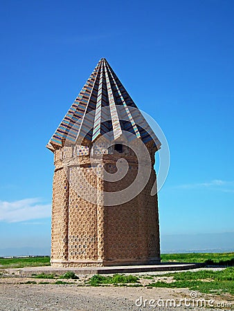 Akhangan Historical Tower , Mashhad , Iran Stock Photo