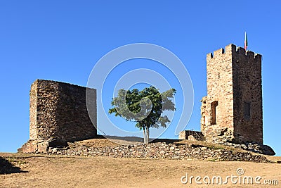 View Tower, Mogadouro, Tras os Montes, Portugal Stock Photo