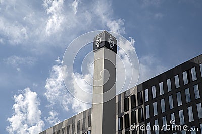 Tower At The Roeterseiland UVA University Complex At Amsterdam The Netherlands 6-9-2022 Editorial Stock Photo