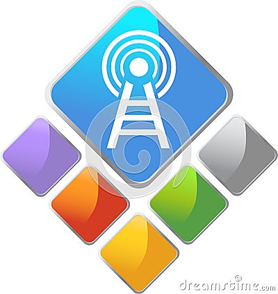 Tower Square Icon Vector Illustration