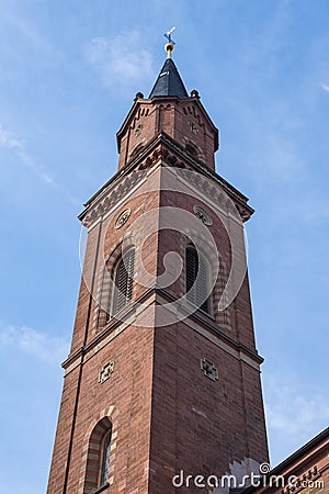 Tower of the St. Laurentius church Stock Photo