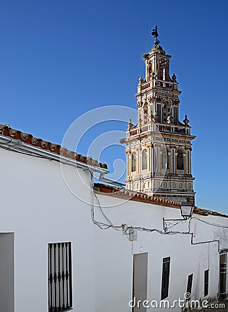 Tower with weathervane Stock Photo