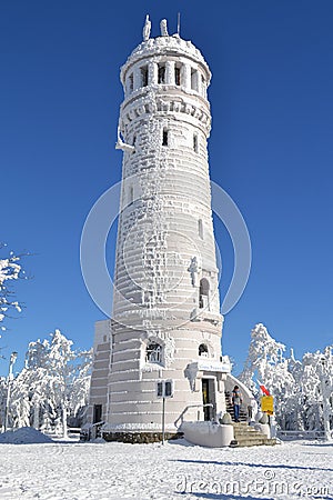 Tower in winter Editorial Stock Photo