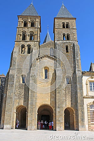 Paray le Monial Basilica, France Editorial Stock Photo