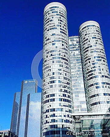 Towers La Defense Paris Editorial Stock Photo