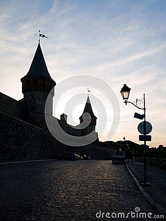 Towers of old castle Stock Photo