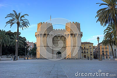 Towers of Serranos Stock Photo