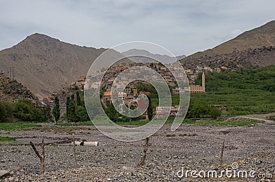 Town of Aroumd, Toubkal national park Stock Photo