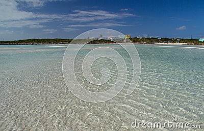 Town Beach Shallow Water, Ripples Stock Photo