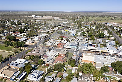 The town of Bourke on the Darling Stock Photo