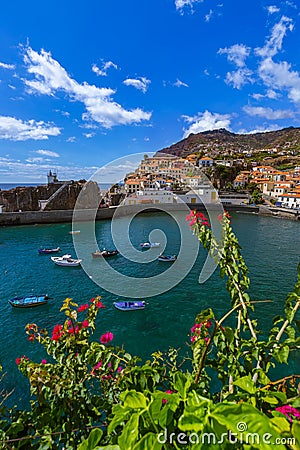 Town Camara de Lobos - Madeira Portugal Stock Photo