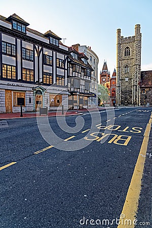 Town center Reading - United Kingdom Editorial Stock Photo