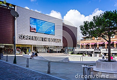 Town centre regeneration of Eldridge Pope Brewery Site Dorchester Editorial Stock Photo