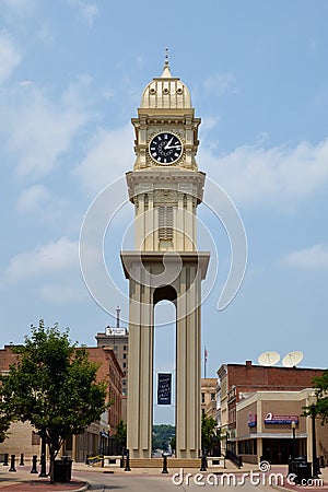 Town Clock Editorial Stock Photo