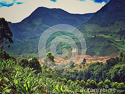 Town in Colombia Stock Photo