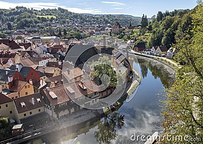 Town of Cesky Krumlov, Czech Republic Stock Photo