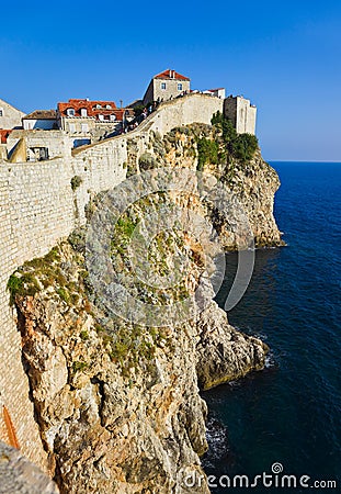 Town Dubrovnik in Croatia Stock Photo